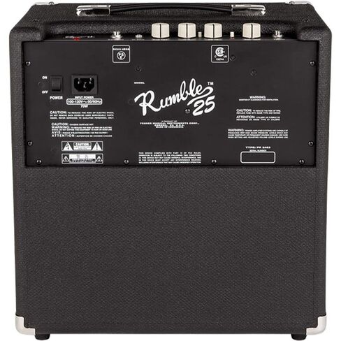 حزمة مضخم صوت جهير Fender Rumble 25 V3 مع اختيارات جيتار السيليلويد الكلاسيكية (12 حزمة) كابل أدوات سلسلة Pro بطول 10 أقدام STR/ANG in Saudi Arabia