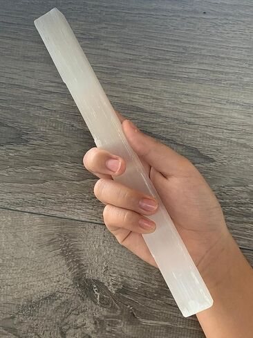 GAF TREASURES 9-10" Selenite Sticks, Selenite Wands, Natural White Selenite Crystal, Selenite Blades (0.5 lb) in Saudi Arabia