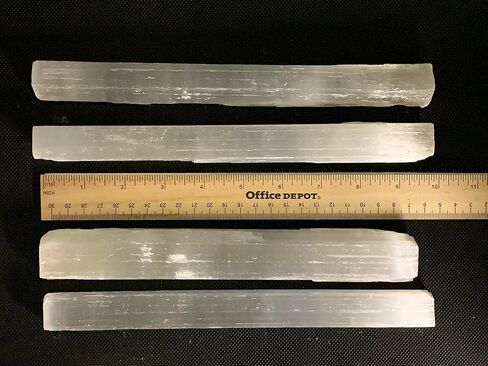 GAF TREASURES 9-10" Selenite Sticks, Selenite Wands, Natural White Selenite Crystal, Selenite Blades (0.5 lb) in Saudi Arabia