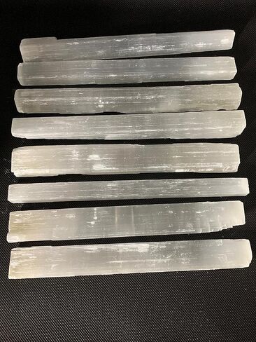 GAF TREASURES 9-10" Selenite Sticks, Selenite Wands, Natural White Selenite Crystal, Selenite Blades (0.5 lb) in Saudi Arabia