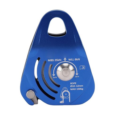 Naroote One Way Pulley, 6KN Self Locking High Efficiency Pulley with Aerospace Aluminum, Abrasion Proof & Good Standards for High Altitude Operations, Emergency Rescue in Saudi Arabia