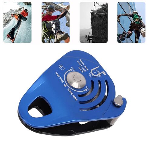 Naroote One Way Pulley, 6KN Self Locking High Efficiency Pulley with Aerospace Aluminum, Abrasion Proof & Good Standards for High Altitude Operations, Emergency Rescue in Saudi Arabia