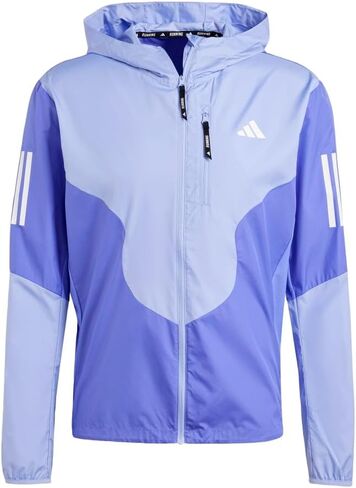 adidas Mens Own The Run Aeroready Jacket Athletic Outerwear Casual - Blue in Saudi Arabia