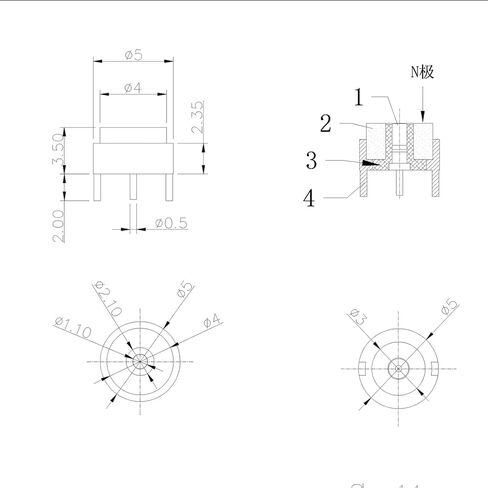 Magnetic LED Power Connector Set, 4mm Pogo Pin Terminal Step 5mm, 8-Piece Male Female Cable Connectors, 2-Pin Design, Silver (4 Male+4 Female) in Saudi Arabia