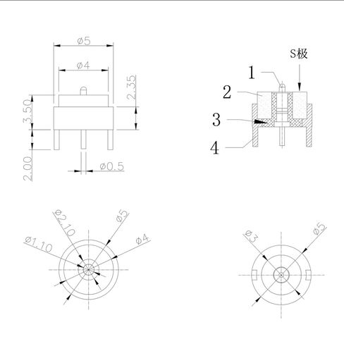 Magnetic LED Power Connector Set, 4mm Pogo Pin Terminal Step 5mm, 8-Piece Male Female Cable Connectors, 2-Pin Design, Silver (4 Male+4 Female) in Saudi Arabia