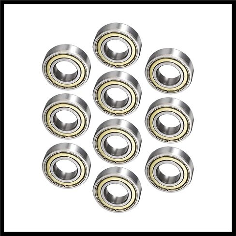 6003ZZ Ball Bearing 17mm x 35mm x 10mm Double Shielded 6003-2Z 80103 Deep Groove Bearings High Carbon Steel Z1 (Pack of 10) Durable Material in Saudi Arabia