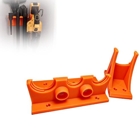 حامل مثبت على الحائط مع حامل ملحقات لمكنسة DeWalt Stick DCV501HB | حامل تثبيت على الحائط لمكنسة DeWalt Stick | تخزين الوصول السريع للمكنسة الكهربائية اليدوية اللاسلكية (برتقالي) in Kuwait