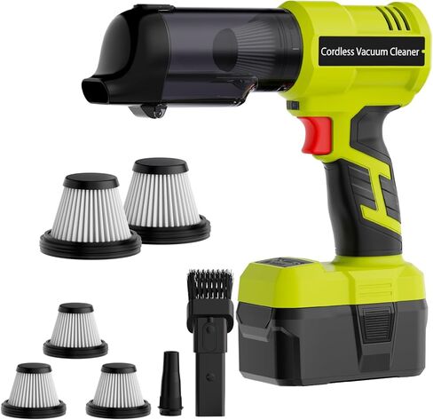 3 in 1 Handheld Vacuum Cordless Compatible with Ryobi 18V Battery, Wet&Dry Car Vacuum Portable Cordless with 22000Pa Blowing Function for Garage, Offices and Pet Messes (Tool Only) in Saudi Arabia