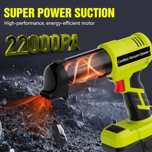 3 in 1 Handheld Vacuum Cordless Compatible with Ryobi 18V Battery, Wet&Dry Car Vacuum Portable Cordless with 22000Pa Blowing Function for Garage, Offices and Pet Messes (Tool Only) in Saudi Arabia