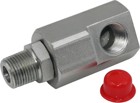 تركيب اتحاد دوار هيدروليكي للكوع GG90 1/2 بوصة MXF بكرة خرطوم شديدة التحمل مع زرك الشحوم - بديل لبكرات الخراطيم الفولاذية المنزلية والصناعية، 9SS8MP50XFP50 - Ni - AL #5124 in Kuwait