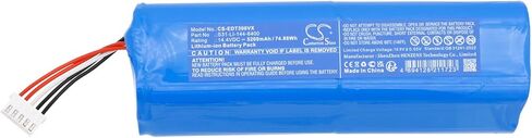 Cameron Sino Battery for Ecovacs DSX39, T30S Omni, DEEBOT X8 Pro OMN, T30S Pro; X8 Pro OMN PN:Ecovacs S31-LI-144-6400, 201-2361-0022, 201-2417-2394 5200mAh / 74.88Wh in Saudi Arabia