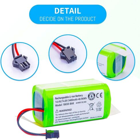 بطارية بديلة جديدة لـ Proscenic 850T 850P Neatsvor X500 X520 X600 Ultenic D5/ D5S Pro Series جهاز آلي لتنظيف الأتربة 14.4 فولت 3400 مللي أمبير في الساعة in Saudi Arabia
