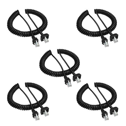 5-Pack KMC-30 KMC-32 Microphone Mic Cable Cord Wire RJ-45 8 Pin to 8 Pin for Kenwood KMC-35 TK-7100 TK-760 TK-768 TK-762G TK-780G M-261A TM-271A Radi Handheld Microphone in Saudi Arabia