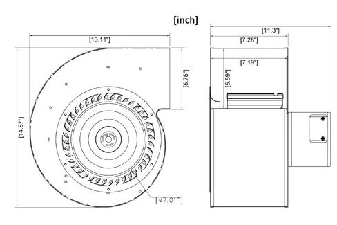 1TDU1، 4C830 منفاخ بديل لتبادل OEM المباشر من Dayton in Kuwait
