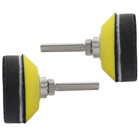 2 Pack 2 Inch Hook & Loop Sanding Backing Pads with Soft Foam Layer Buffering Pad 1/4 inch Shank Sanding Discs Pad for Drill, Air Die Grinder, Sander & Rotary Tools in Saudi Arabia
