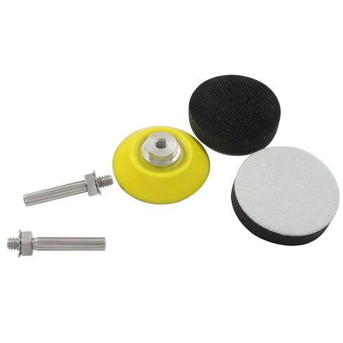 2 Pack 2 Inch Hook & Loop Sanding Backing Pads with Soft Foam Layer Buffering Pad 1/4 inch Shank Sanding Discs Pad for Drill, Air Die Grinder, Sander & Rotary Tools in Saudi Arabia