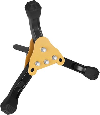 Zerodeko Portable Wind Instrument Stand for Clarinet Flute with Foldable Detachable Yellow Tripod Base, Stable Saxophone Support and Bass Clarinet Holder for Music Accessories in Saudi Arabia