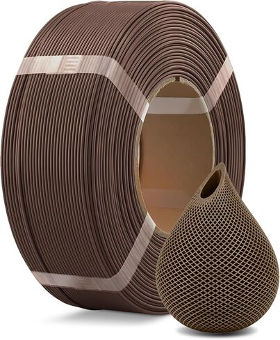 OVERTURE PLA Filament Refill 1.75mm 3D Printer Filament, 1kg (2.2lb) Refilament for Bambu Lab Reusable Spool, Accuracy +/- 0.02 mm, Fit Most FDM 3D Printers (Black) in Saudi Arabia