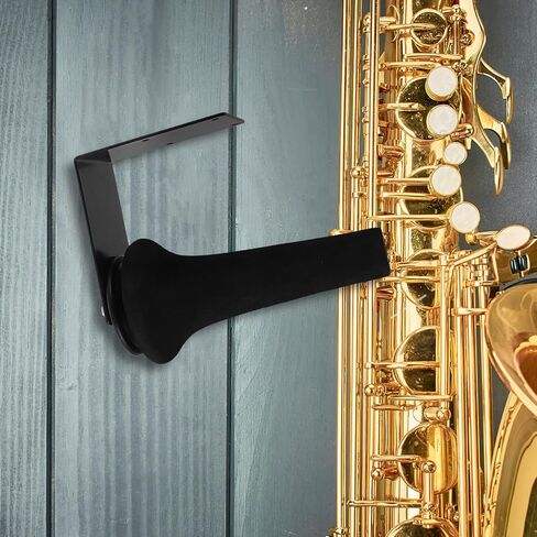 Totority Instrument Storage Hanger Wall Mount for Saxophone, Flute Display Stand with Straight and Flat Tube Hooks, Clarinet Holder Accessory with Screws for Wind Instrument Organization in Saudi Arabia