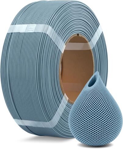 OVERTURE PLA Filament Refill 1.75mm 3D Printer Filament, 1kg (2.2lb) Refilament for Bambu Lab Reusable Spool, Accuracy +/- 0.02 mm, Fit Most FDM 3D Printers (Black) in Saudi Arabia