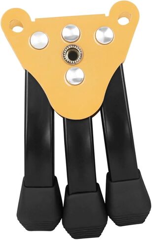 SOLUSTRE Tripod Stand for Clarinet Flute Wind Instrument Holder Foldable Detachable Yellow Thickened Three-legged Support Suitable for Music Equipment Storage in Saudi Arabia