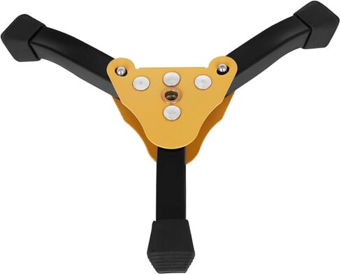 SOLUSTRE Tripod Stand for Clarinet Flute Wind Instrument Holder Foldable Detachable Yellow Thickened Three-legged Support Suitable for Music Equipment Storage in Saudi Arabia