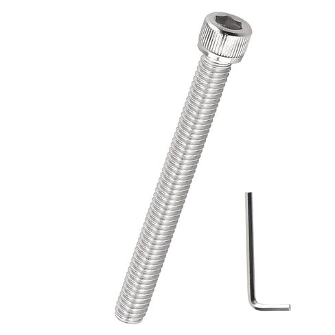 براغي غطاء رأس المقبس 5/16-18 × 3-1/2 بوصة (10 قطع)، 304 من الفولاذ المقاوم للصدأ 18/8، محرك ألين سداسي، براغي أثاث الترفيه المنزلي، فايبلو (مع مفتاح ربط سداسي) in Kuwait