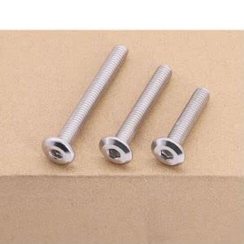 M3-0.5 × 30 مم (100 قطعة) براغي غطاء رأس مقبس سداسي، براغي محرك سداسية داخلية لآلات تجميع الأثاث، 304 فولاذ مقاوم للصدأ 18/8 in Saudi Arabia