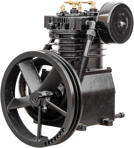 مضخة ضاغط الهواء البديلة 5 HP 2 المرحلة 2 اسطوانة 19 CFM مع تفريغ الرأس من الحديد الزهر 18 CFM لخزانات الضاغط سعة 80 جالون أو أكبر CS1120TH in Kuwait