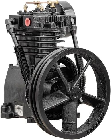 مضخة ضاغط الهواء البديلة 5 HP 2 المرحلة 2 اسطوانة 19 CFM مع تفريغ الرأس من الحديد الزهر 18 CFM لخزانات الضاغط سعة 80 جالون أو أكبر CS1120TH in Kuwait