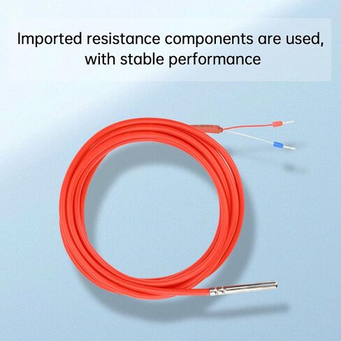 Diymore 2PCS 3M PT1000 Thermal Resistor,3M Silicone Cable,Stainless Steel Probe, -122℉~356℉ Temperature Sensor, High-Precision Platinum Resistance Thermometer for Industrial and Laboratory Measurement in Saudi Arabia