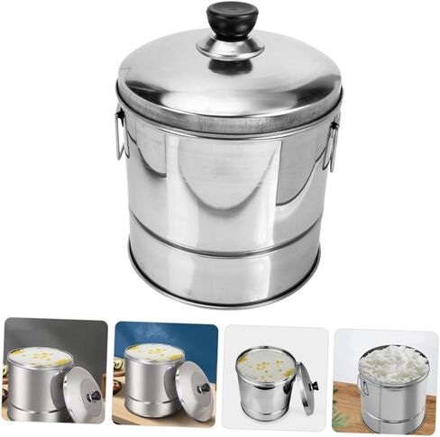 جهاز طهي الأرز بالبخار من الفولاذ المقاوم للصدأ من LABRIMP متعدد الوظائف لطهي الأرز السوشي والأرز اللزج، سطح أملس، أداة مطبخ مصنوعة بحرفية جيدة للأشخاص in Saudi Arabia
