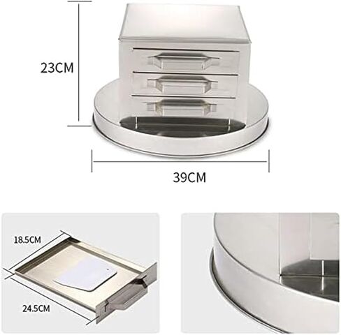 3-Layer Stainless Steel Steamed Rice Roll Machine – Steamer Drawer Maker with 4 Non-Stick Steaming Trays for Commercial & Home Use in Saudi Arabia