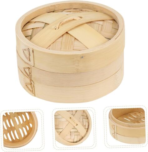 1Set Kitchen Food Steamer Practical Steamer for Dumplings Dim Sum and More Construction with Lid for Cooking Rice Eggs and Vegetables in Saudi Arabia