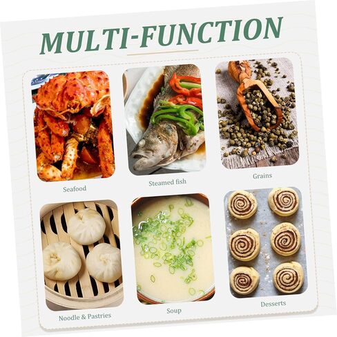 1Set Kitchen Food Steamer Practical Steamer for Dumplings Dim Sum and More Construction with Lid for Cooking Rice Eggs and Vegetables in Saudi Arabia