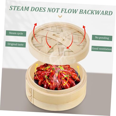1Set Kitchen Food Steamer Practical Steamer for Dumplings Dim Sum and More Construction with Lid for Cooking Rice Eggs and Vegetables in Saudi Arabia