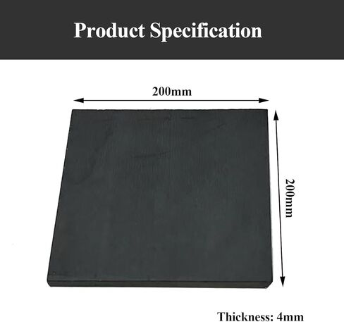 Silicon Carbide Ceramic Insulation Sheet 200×200×3Mm-200×200×20Mm Suitable for Lab Equipment and Chemical Industries,200×200×6mm(200x200x4mm) in Saudi Arabia