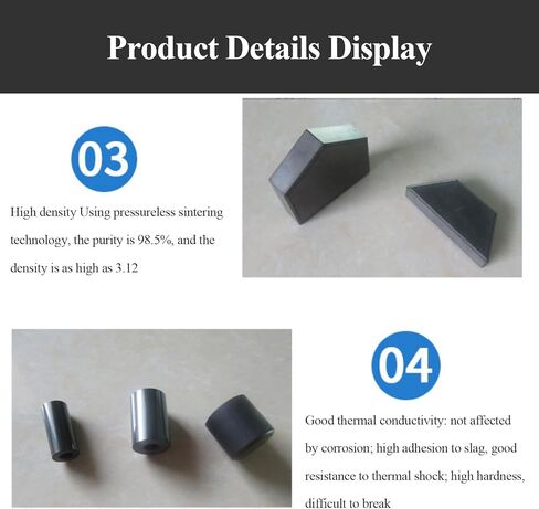 Silicon Carbide Ceramic Insulation Sheet 200×200×3Mm-200×200×20Mm Suitable for Lab Equipment and Chemical Industries,200×200×6mm(200x200x4mm) in Saudi Arabia