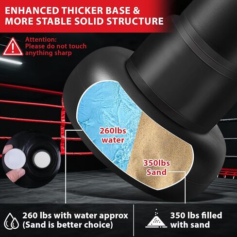 Freestanding Punching Bag for Adults,70" Heavy Boxing Bag with Gloves and Pump,Men Women Stand Kickboxing Bags,Upgraded Big Base Boxing Equipment Set for Training Fitness Home Gym in Kuwait