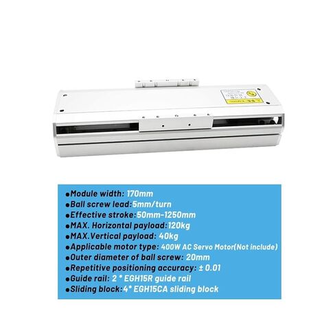Semi-Enclosed Linear Module Linear Motion Platform dustproof Enclosed Slide ETH17 Lead 5mm(Stroke 350mm) in Saudi Arabia