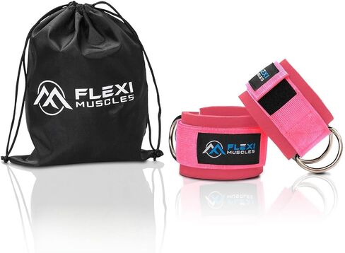 أحزمة الكاحل لآلات الكابل. أشرطة تمرين في الكاحل المريحة القابلة للتعديل مع حلقة D مزدوجة ، مثالية لتمارين Glutes ، تمارين الساق والعمليات. in Kuwait