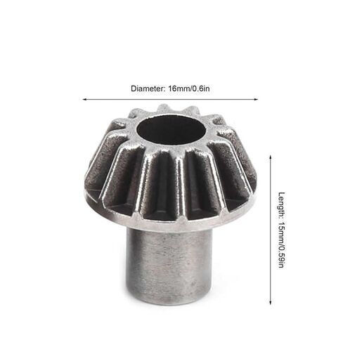 Steel Heavy Duty Motor Pinion Gear 2pcs Metal Diff Gear 12T Drive Motor Pinion Gears in Saudi Arabia