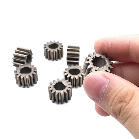 Steel Heavy Duty Motor Pinion Gear 10pcs 1M 14T D-Hole 8MM Metal Motor Gear 14 Teeth D Parts in Saudi Arabia