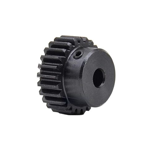 Steel Heavy Duty Motor Pinion Gear 1pcs 1M Spur Gear Metal Transmission 5-12mm Bore Steel 15 Tooth-45 Tooth Pinion Mod 1 Motor Convex(1M-18T(Bore 8mm)) in Saudi Arabia