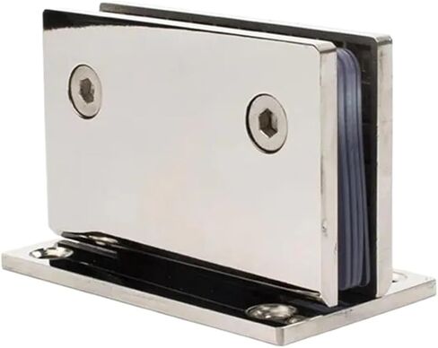 مشبك زجاجي ثابت بدون إطار من الفولاذ المقاوم للصدأ 304 درجة 0 درجة (YHZ01) قطعة واحدة in Kuwait