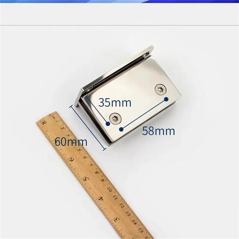 مشبك زجاجي ثابت بدون إطار من الفولاذ المقاوم للصدأ 304 درجة 0 درجة (YHZ01) قطعة واحدة in Kuwait