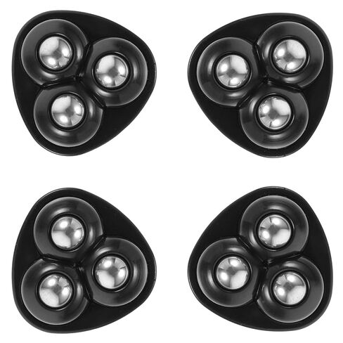 NUOBESTY 4pcs Self Adhesive Mini Swivel Casters Smooth 3-Ball Bearing Wheels for Kitchen Appliances Storage Bins Trash Cans Furniture Rolling Replacement in Saudi Arabia
