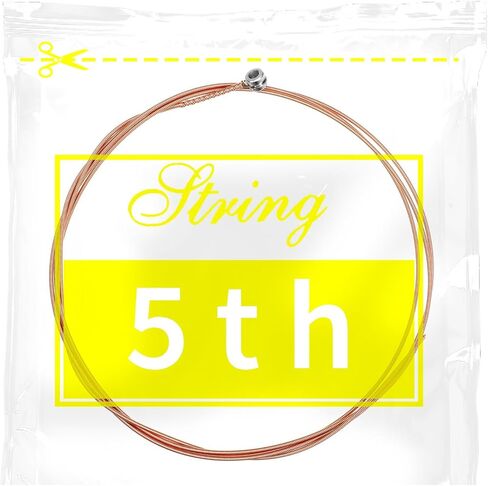 Acoustic Guitar B Strings, 5 Pack Acoustic Guitar Strings Well Balanced Light Tension Replacement Steel String Resistant Rust Prevent Brass Acoustic Tone for Beginners in Saudi Arabia