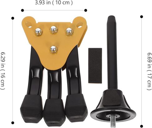 حامل كلارينيت قابل للطي من Holibanna مع قاعدة صفراء، ودعامة حامل المزمار ورف حامل ثلاثي القوائم، وملحق دعم أدوات الرياح للاستخدام المبتدئ والمحترف in Kuwait