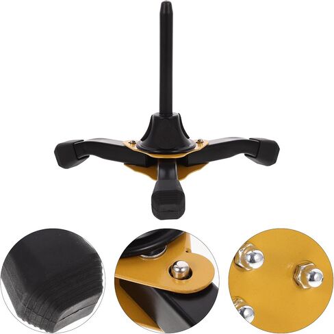 حامل كلارينيت قابل للطي من Holibanna مع قاعدة صفراء، ودعامة حامل المزمار ورف حامل ثلاثي القوائم، وملحق دعم أدوات الرياح للاستخدام المبتدئ والمحترف in Kuwait